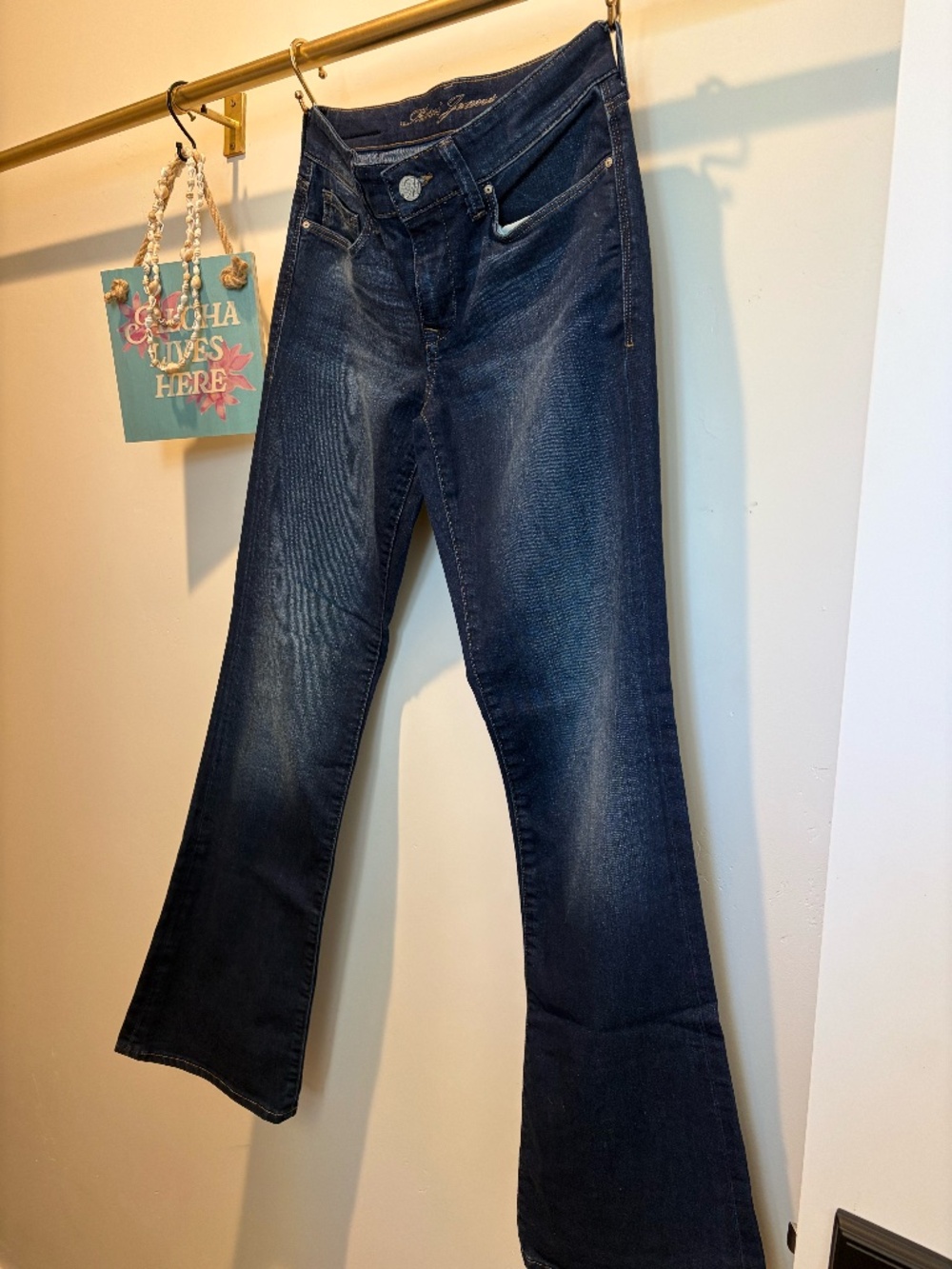 MAVI MOLLY mid-rise classic boot-cut jeans denim pants